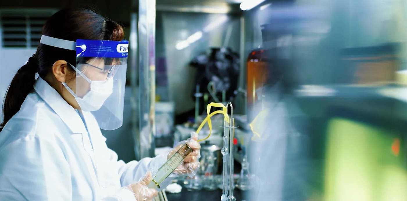 Laboratory testing of polyester chip viscosity